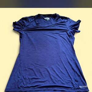 Marmot Women's Short Sleeve Crew Tee — Navy Blue